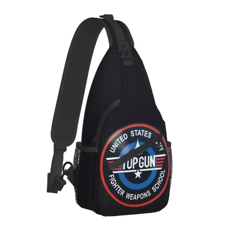 Casual Fighter Jets Top Gun Crossbody Sling Backpack Men Maverick Film Shoulder Chest Bags for Traveling