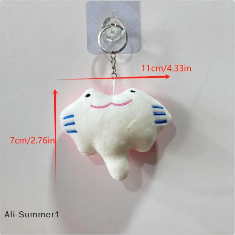 1/2 個かわいい面白いピンクマンタぬいぐるみぬいぐるみキーホルダーペンダントバックパック装飾バッグぶら下げ装飾品ギフトラグドール