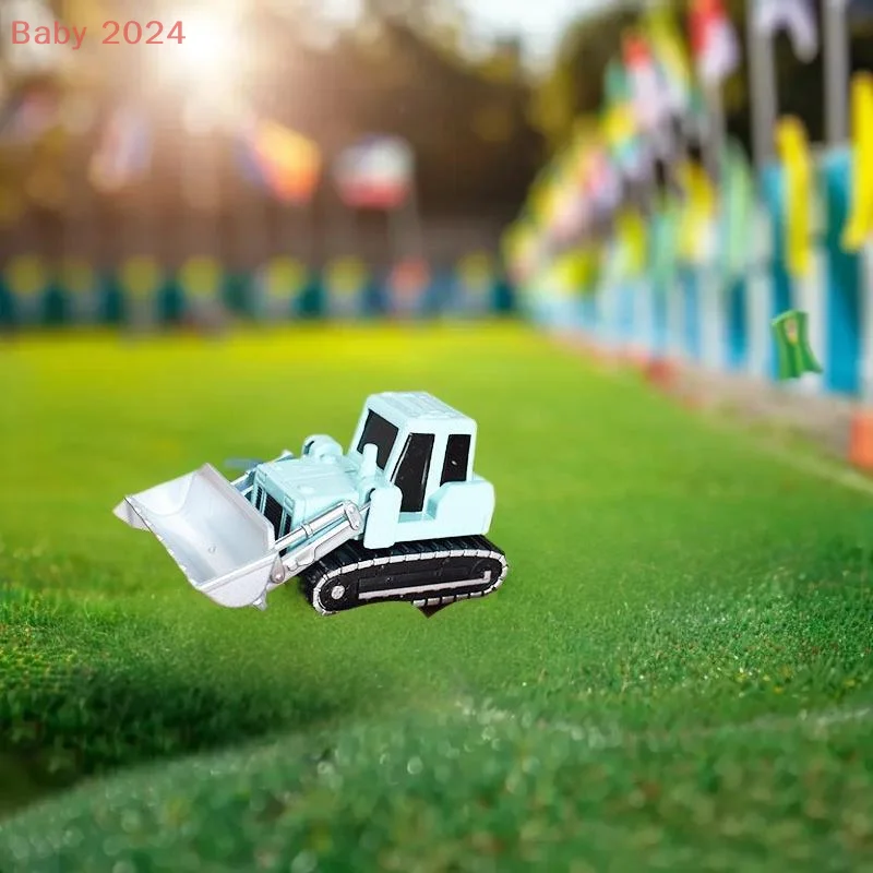 Juguete de coche de ingeniería de aleación extraíble de una pieza, modelo de diapositiva de inercia con caja de almacenamiento transparente