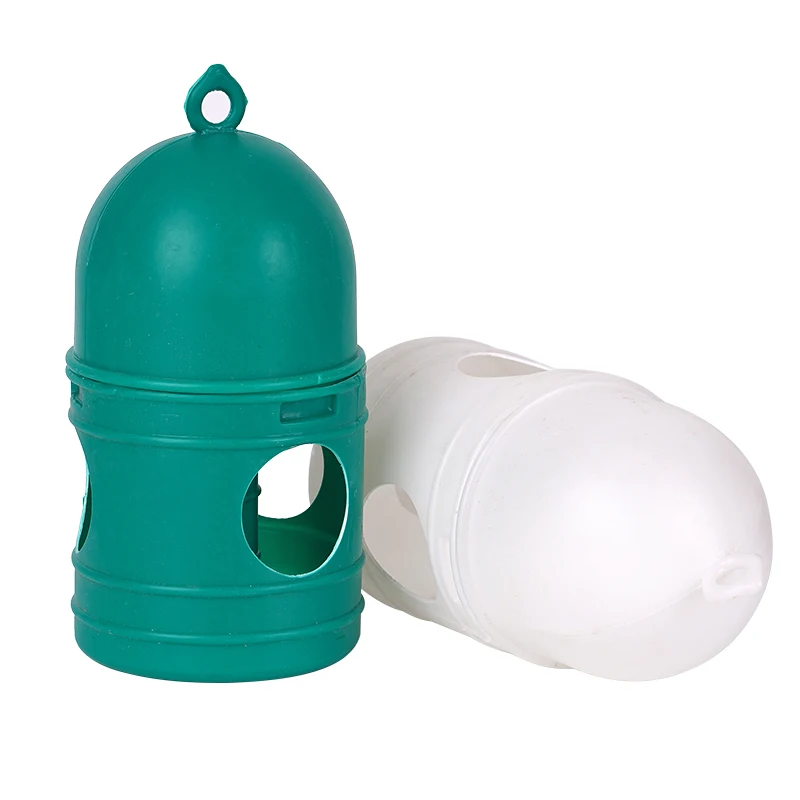 Bird Water Drinker Bottle Pigeon Water Dispenser Feeder Bird Cage Accessories Large Capacity with Hanging Handle 1L