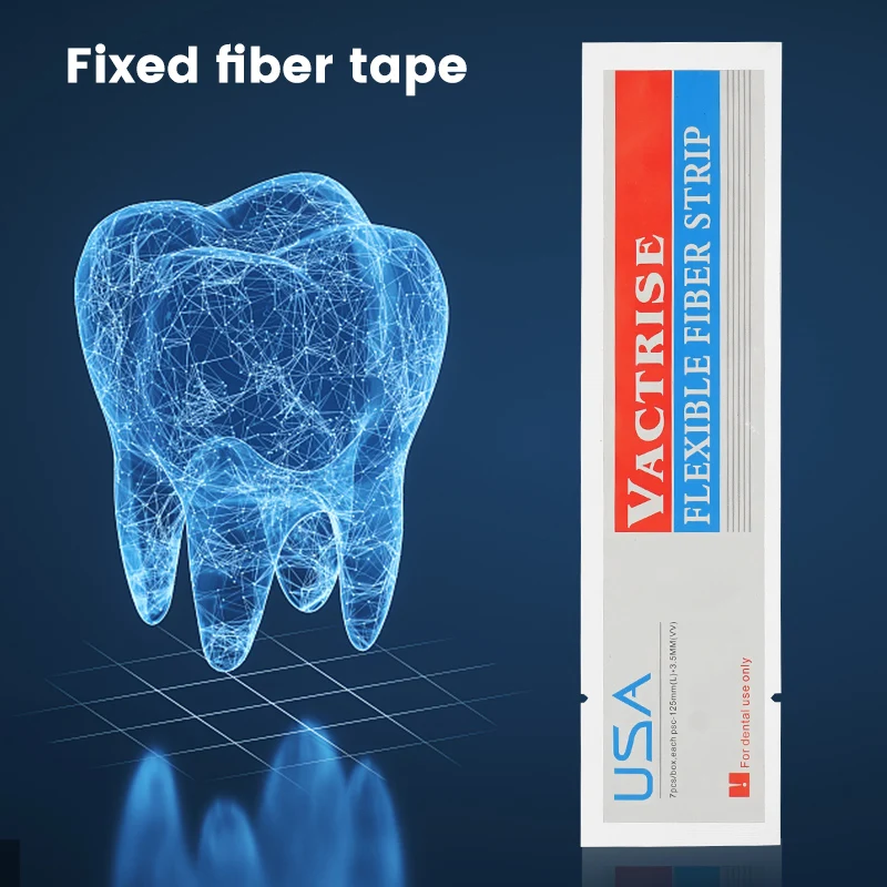 2pcs Dental Fiber Splint Glass Flexible Fiber Strip Dentist Material Bonding Adhesive Braided Glass Fiber Stick