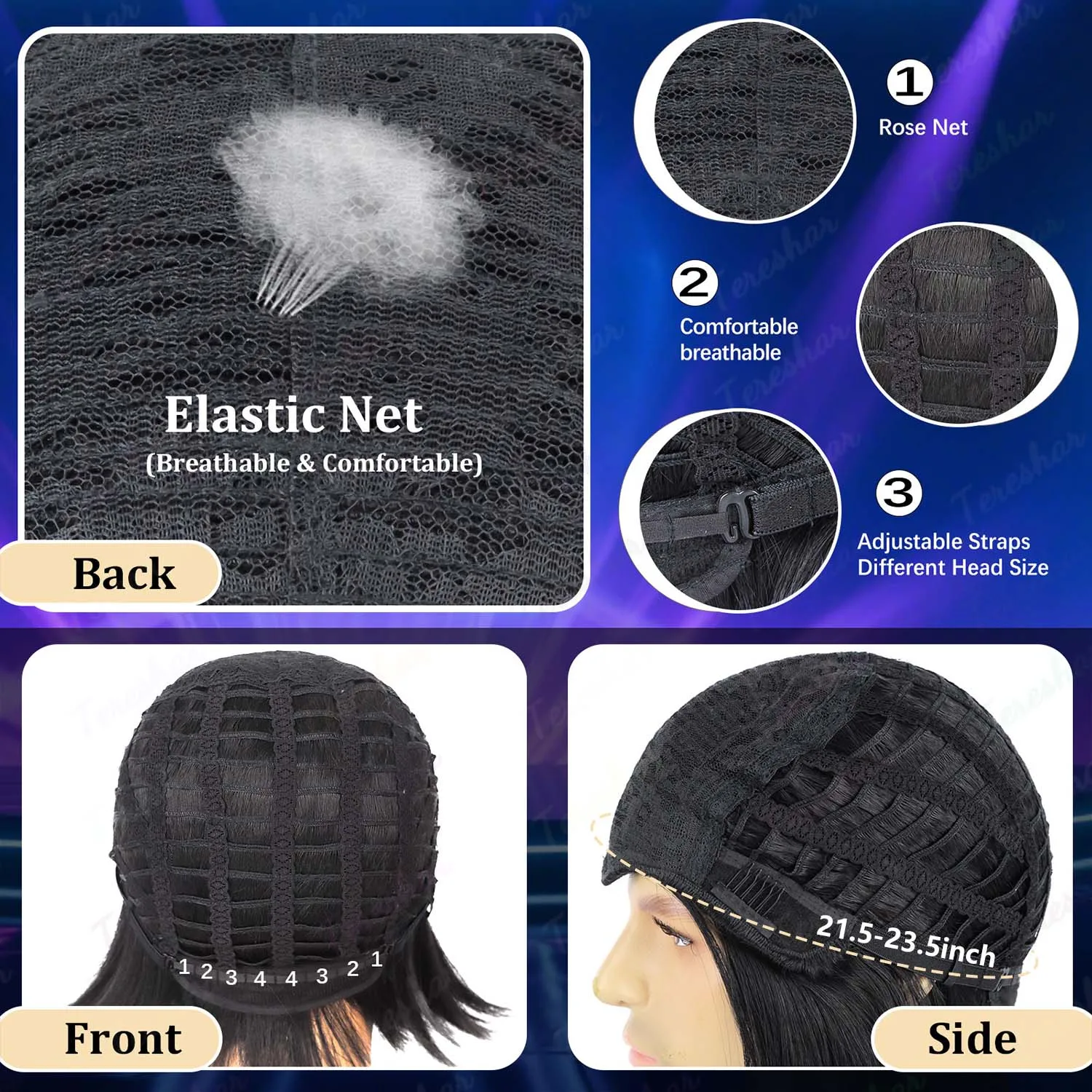 الاصطناعية رجل شعر مستعار قصير مستقيم شعر مستعار أسود 70s خمر فنسنت فيغا شعر مستعار تأثيري 80s هالوين زي تأثيري شعر مستعار متعة للحفلات