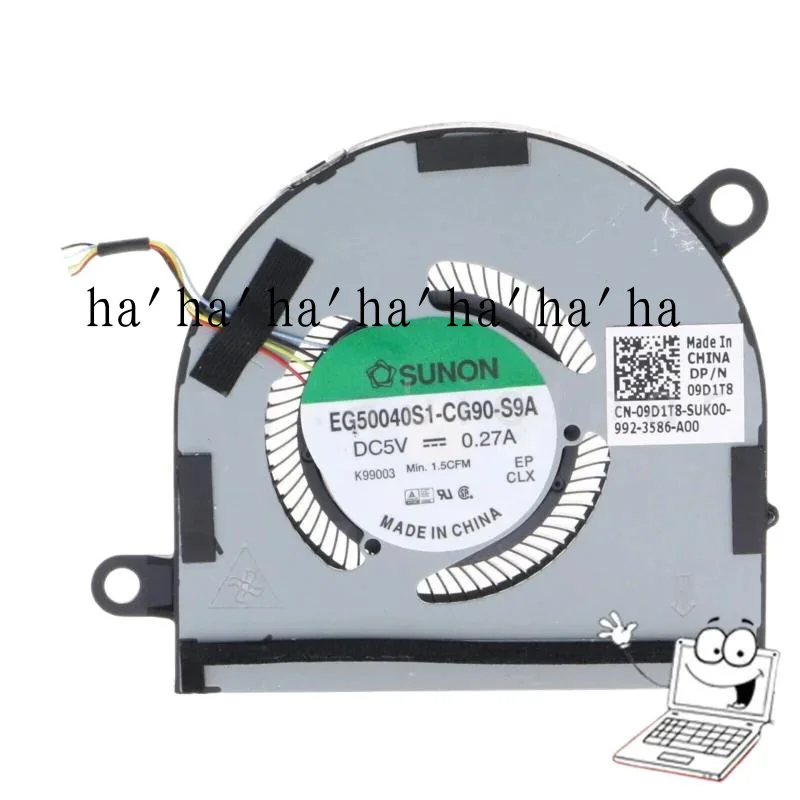 WYORESY NEW CPU Cooling Fan For Dell Latitude 7400 9410 2-in-1 09D1T8 9D1T8 DC28000M3SL