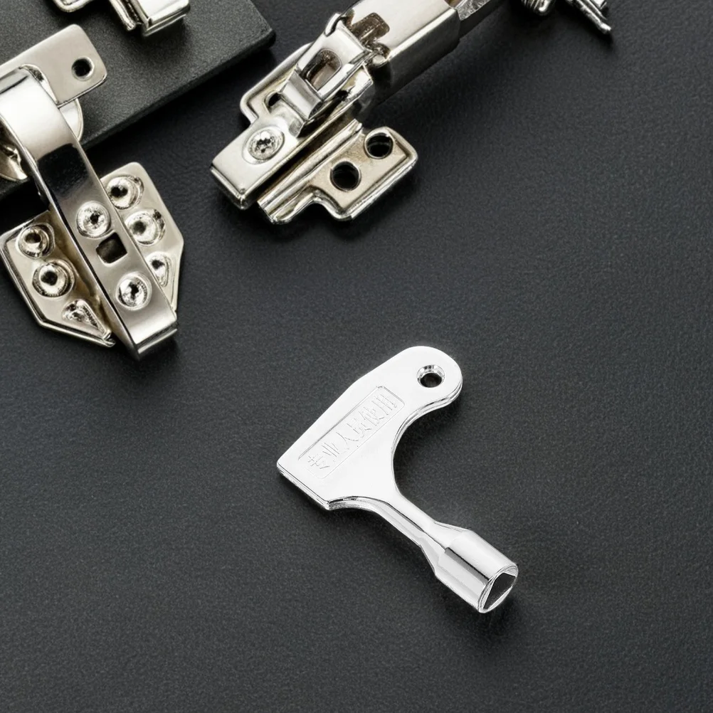 

2Pcs Stainless Steel Triangle Wrench Key Durable Universal Elevator Emergency Access Tool for Door Locks Elevator Parts