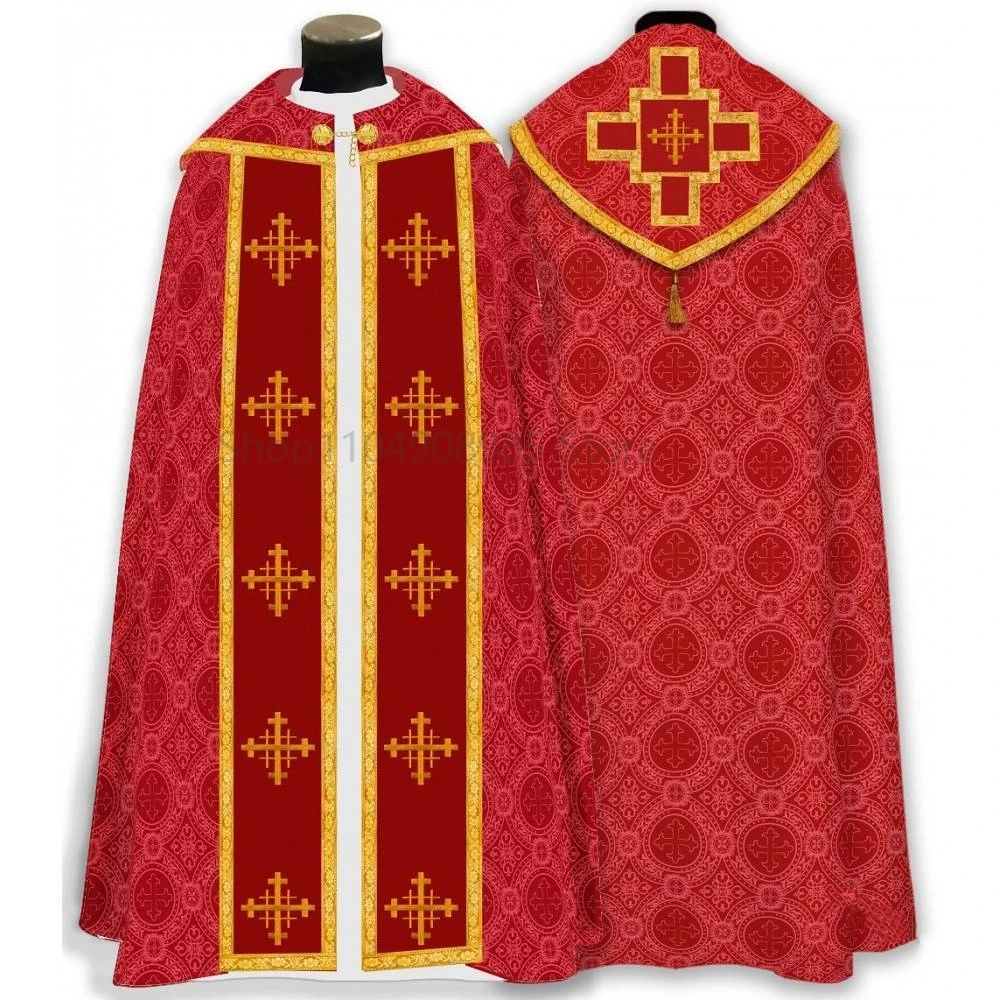 

Halloween Men's JPrayer Robe Gown Retro Medieval Priest Monk Missionary Cloak Cape Party Cosplay Costume