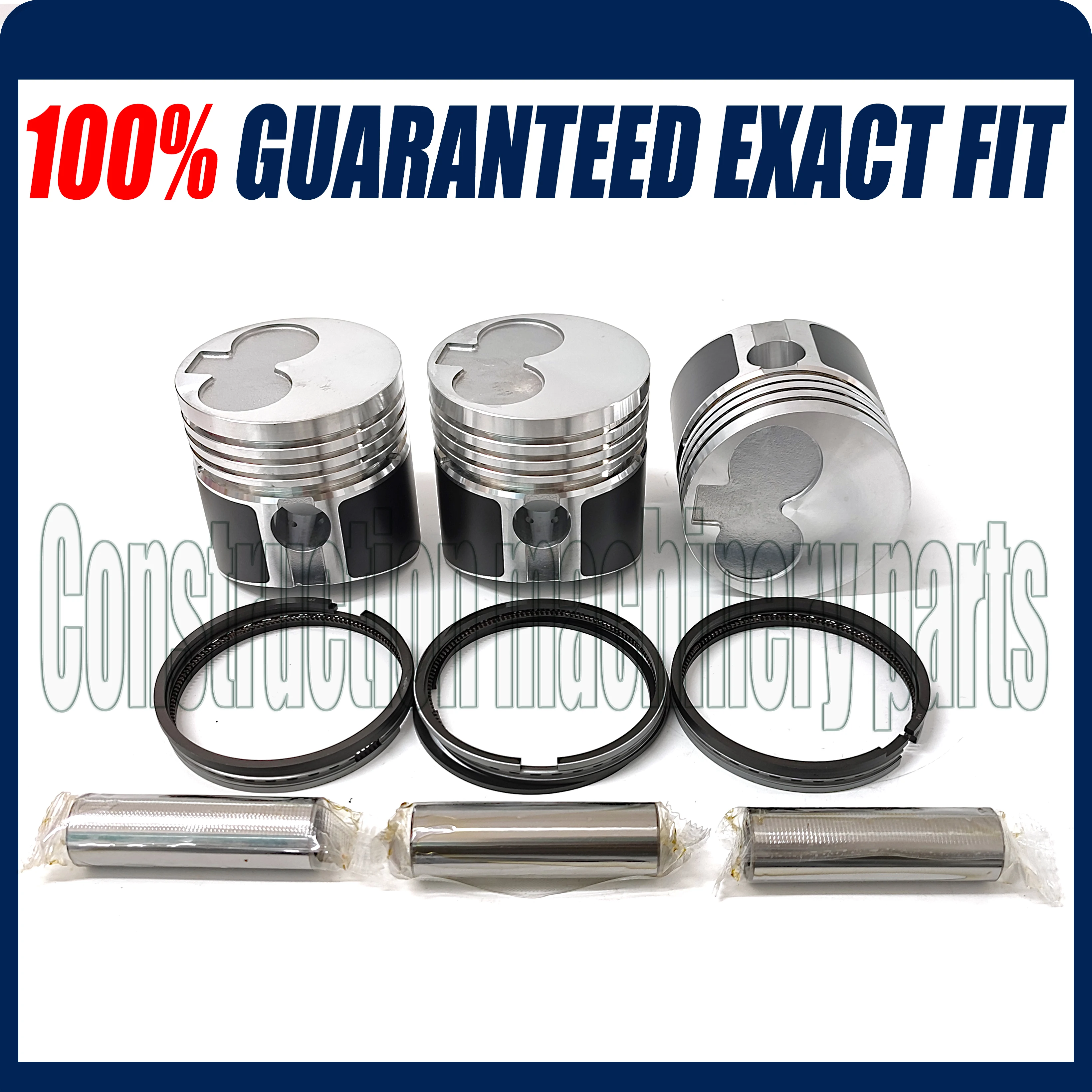 K3D Engine Rebuild Kit Liner Piston Ring Gasket Bearing Set Valves For Mitsubishi