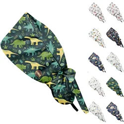 Operation Headgear Hat Nurse Cap Bandanna Printed Butterfly Hat Soft Breathable Surgical Cap Headwear Hospital Accessories