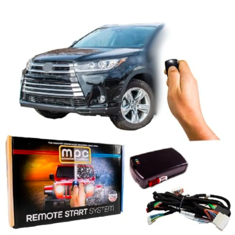 

MPC Remote Start Kit Compatible with Toyota Highlander 20142019 for Convenient Keyless Entry and Remote Engine Start Plug and P