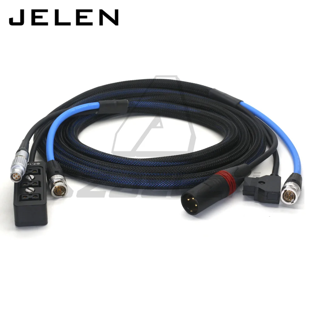 XLR 3pin to 6pin  for RED Epic/ GEmini/SCARLET-W/RAVEN /DJI 4D power cable camera is used separately from the battery