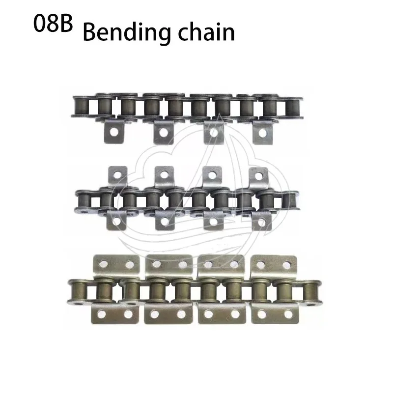 1.5M 08B Roller Chain Single/Double Hole Drive Transmission Conveyor Chain with Wings