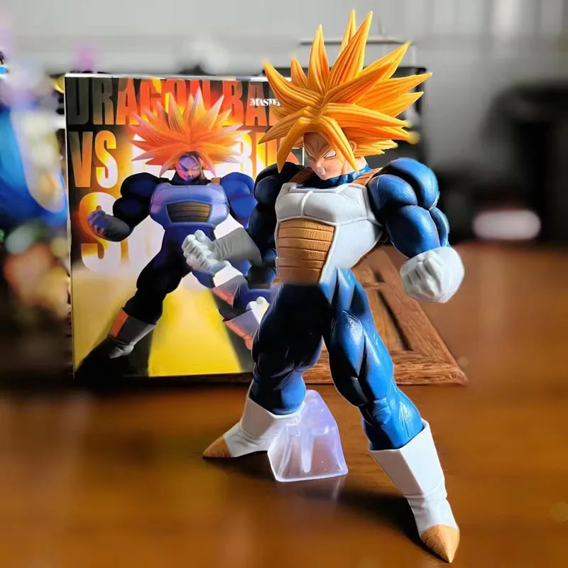 Em estoque genuíno anime dragon ball z super troncos figura de ação pvc super saiyan gotenk figuras coleção modelo brinquedo presentes