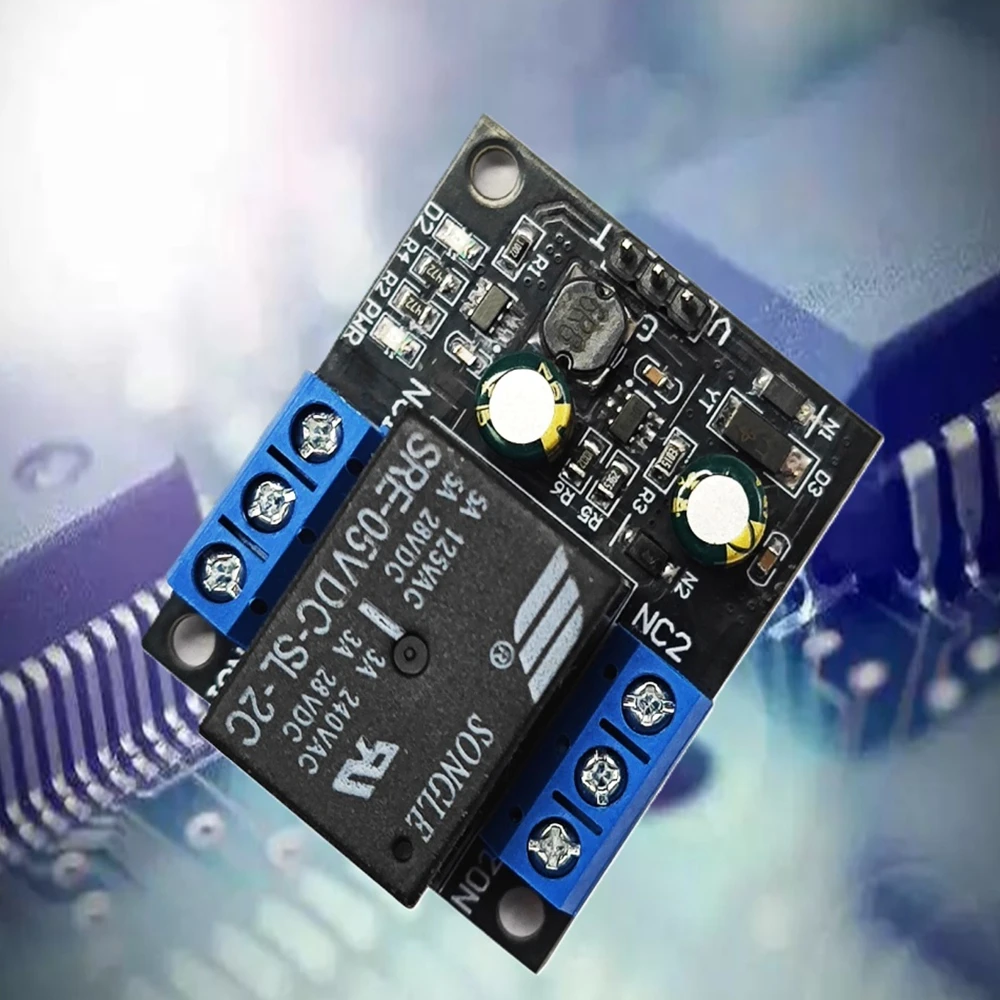 10PCS Multipurpose Dual Channel Self-Locking DPDT Relay Board Low Pulse Flip Module DC7-40V 5A On Off Switch