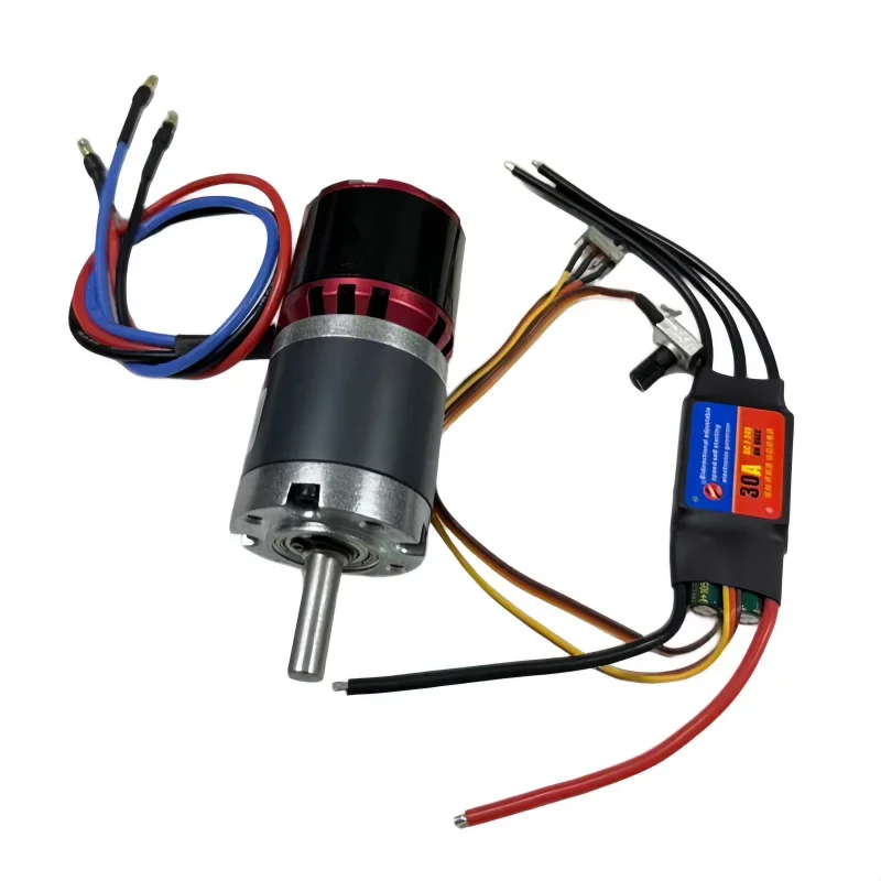 Planetary brushless external rotor 42-4250 speed reducer motor 12V 24V high-torque photovoltaic panel cleaning