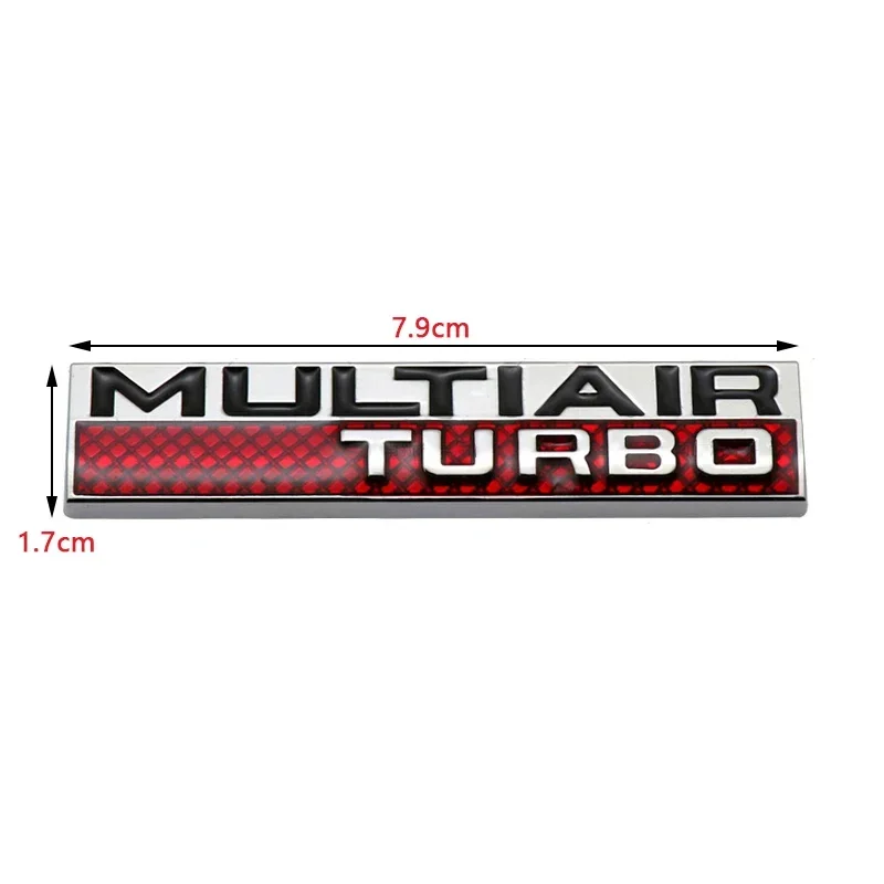 Multiair Turbo Logo Car Rear Trunk Emblem Sticker for Fiat 131 Aegea Doblo Panda Jeep Wrangler Cherokee MG Auto Body Badge Decal