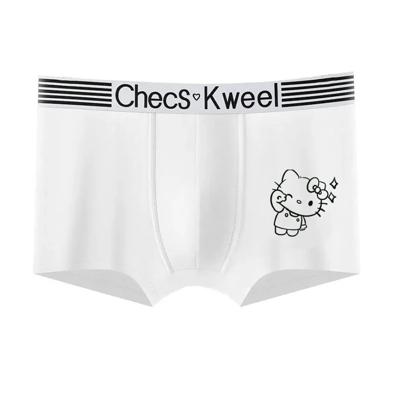 Anime Couple Underwear Hello Kitty Cute Thong Sexy Seamless Pearl Bow Low Waisted Pure Cotton Crotch Pants for Women Accessories