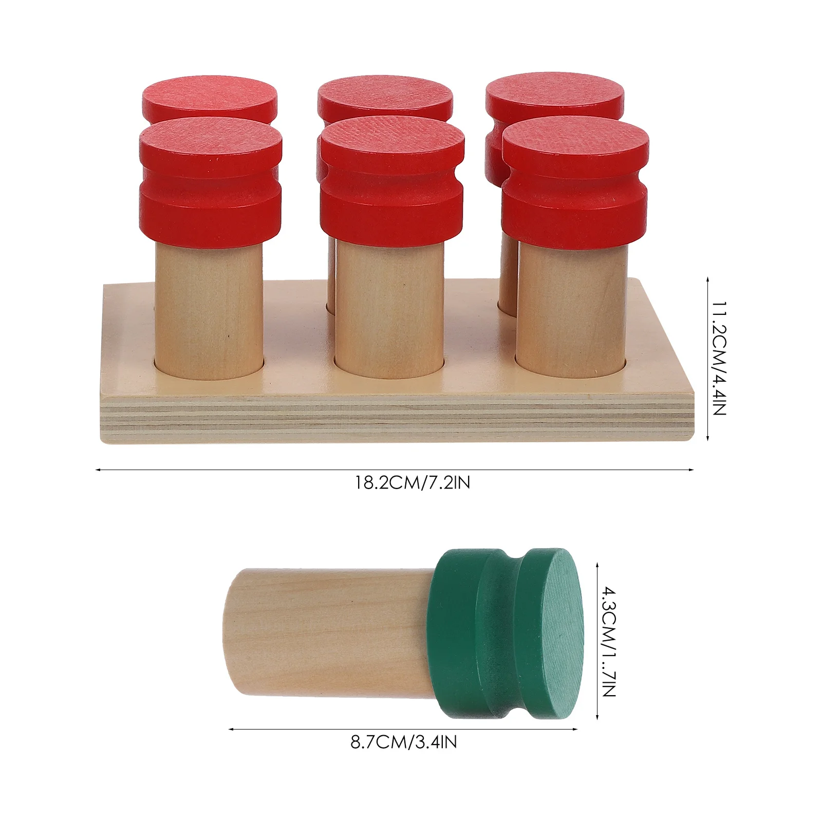 1Set Smell Sense Montessori Kit Wooden Sensory Learning for Toddlers Preschool Education Activity Baby Cognitive Development