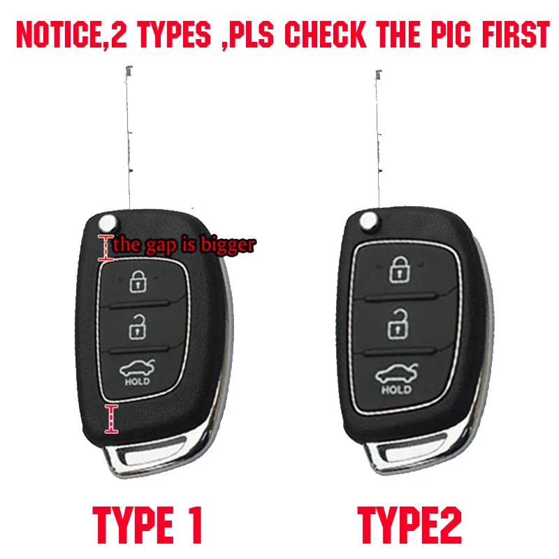 For Hyundai Elantra Tucson i40 i20 i10 iX35 iX45 Creta Santa fe H-1 / i800 Silicone Remote Key Case Fob Cover 3 Button