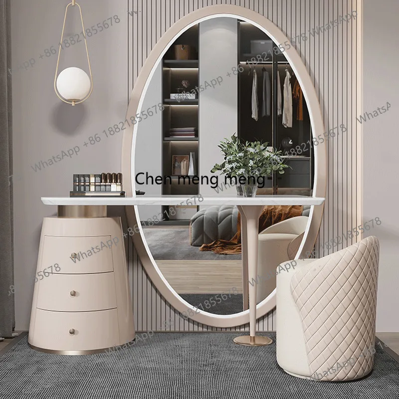 

White Storage Makeup Vanity Desk Wooden Small Modern Drawer Makeup Vanity Desk Space Saving Kaptafel Furniture For Bedrooms
