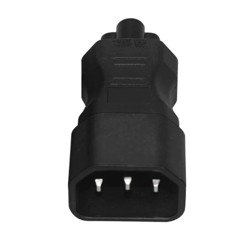 IEC320 C14 to C5 Power Conversion Plugs Adapter Blossom C14 Male to C5 Female Power Expansion Adapter
