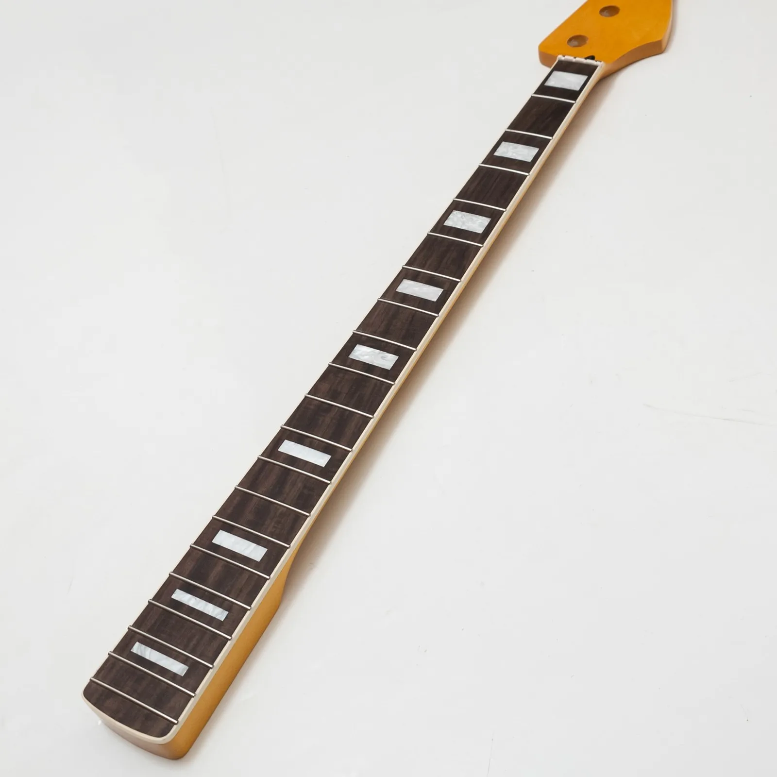 34 Inch Bass Guitar Neck Maple Rosewood Fingerboard 20 Stainless Steel Frets 38mm Bone Nut Modern C Shape Right Hand