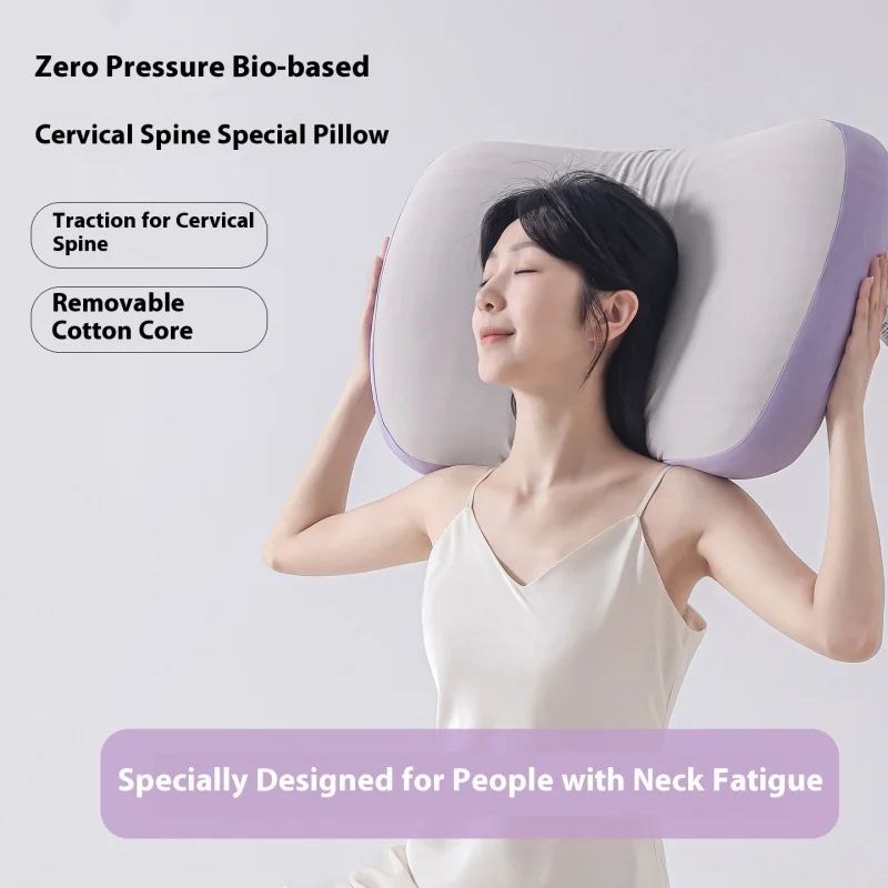 

Новинка 2025 года, подушка нулевого давления на биона базе, пена с эффектом памяти, медленный отскок, семейная комфортная ортопедическая поддерживающая подушка