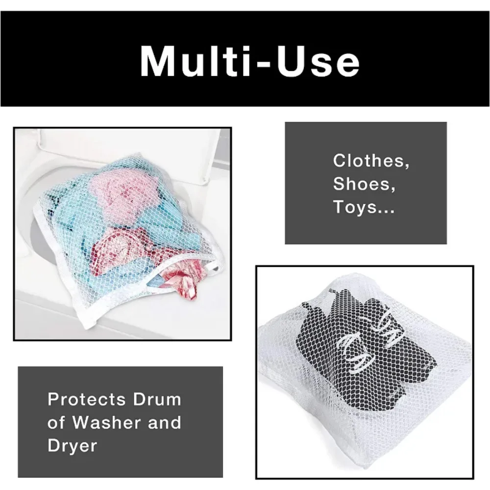 1PC Sneaker Dryer Bag 40x40cm Shoe Laundry Net with Elastic Straps Machine Washable Shoe Protection Dryer Bag view 6