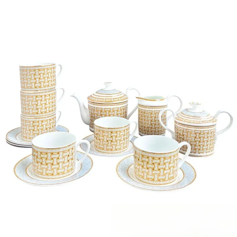 

European fashion coffee cup saucer ceramic home afternoon set gift