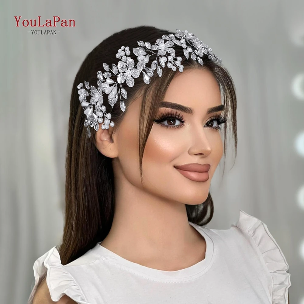

YouLaPan Wedding Bridal Hair Accessories Shining Hair Jewelry Banquet Party Headband Bridesmaid Headdress Women Headwear HP897