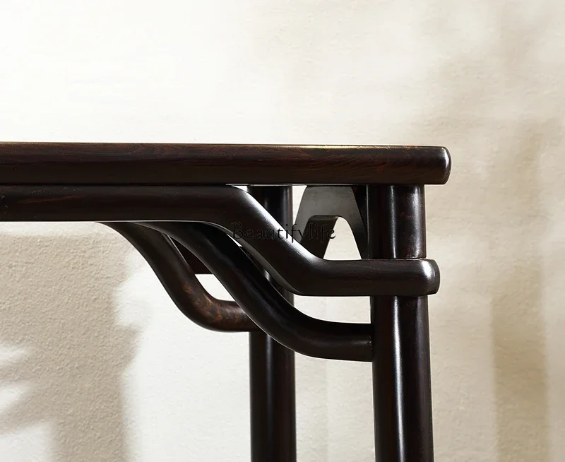 **Mahogany red sandalwood strip case several porch table Chinese book case solid wood flat head case table