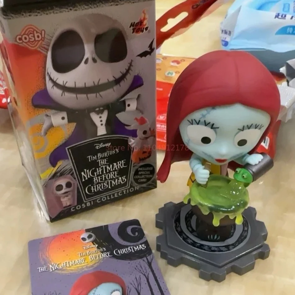 O pesadelo antes do natal caixa cega figuras jack sally cosbi estatueta colecionável boneca presentes de halloween brinquedos quentes em estoque