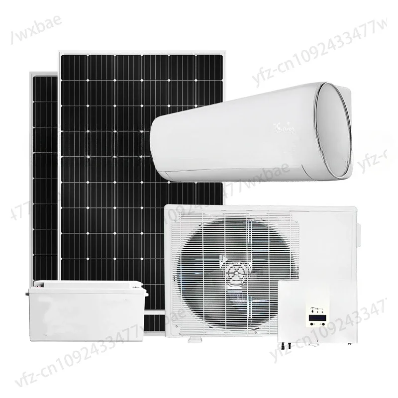 Efficient DC Solar Panel Off Grid Solar Air Conditioner Manufacturer 24000btu Inverter Split Wall Mounted for Home