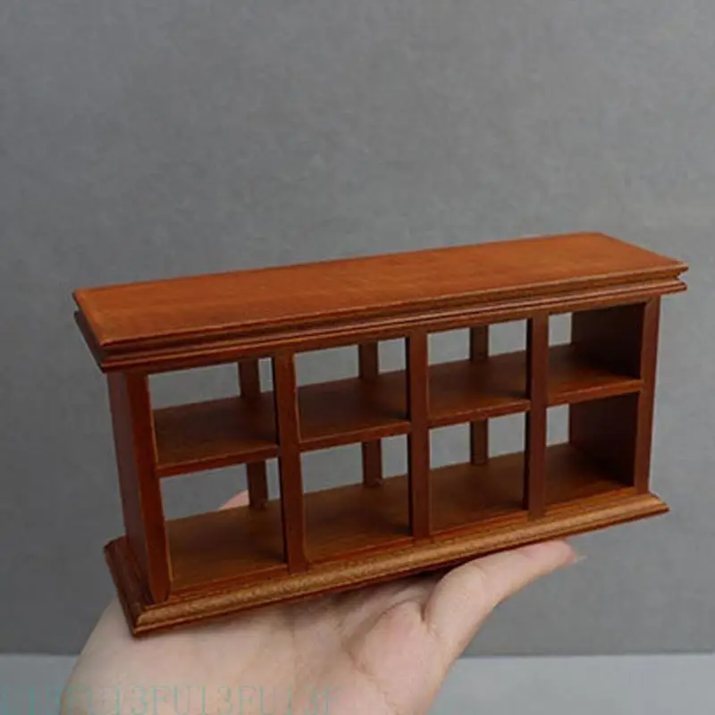 U13F Affichage étagère pour poupée House Mini Counter gâteau en bois Armoire d'affichage 1:12 Modèle Toy Girls Dollhouses