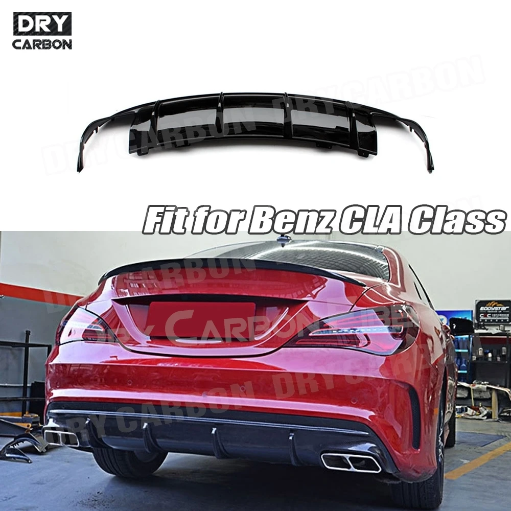 

Carbon Fiber For Mercedes Benz CLA Class W117 CLA180 CLA200 CLA250 CLA260 CLA45 2016 2017 2018 Rear Bumper Lip Diffuser Trims