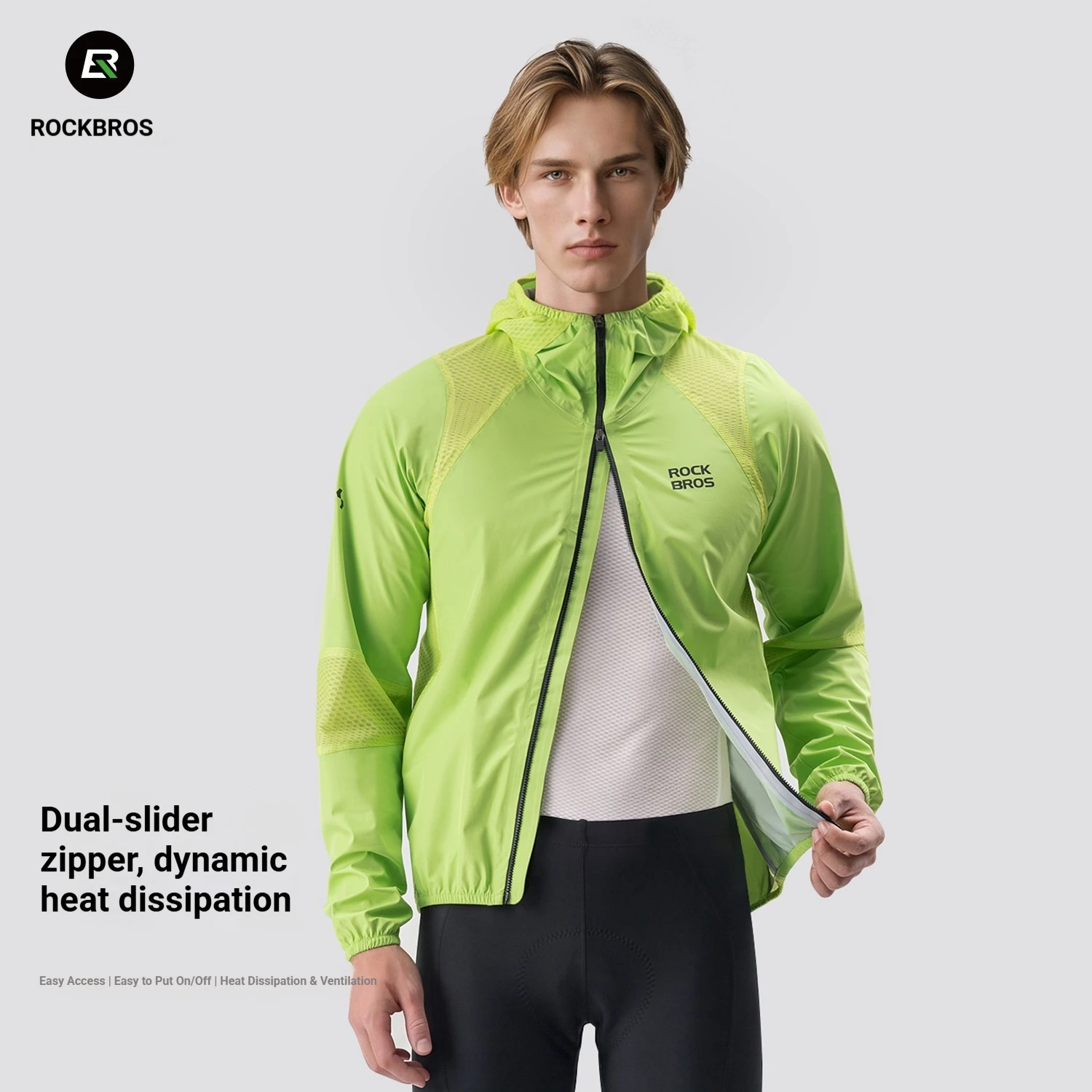 เสื้อกันลมสำหรับปั่นจักรยาน Ro - Mountain Biking Jacket บทวิจารณ์และราคา