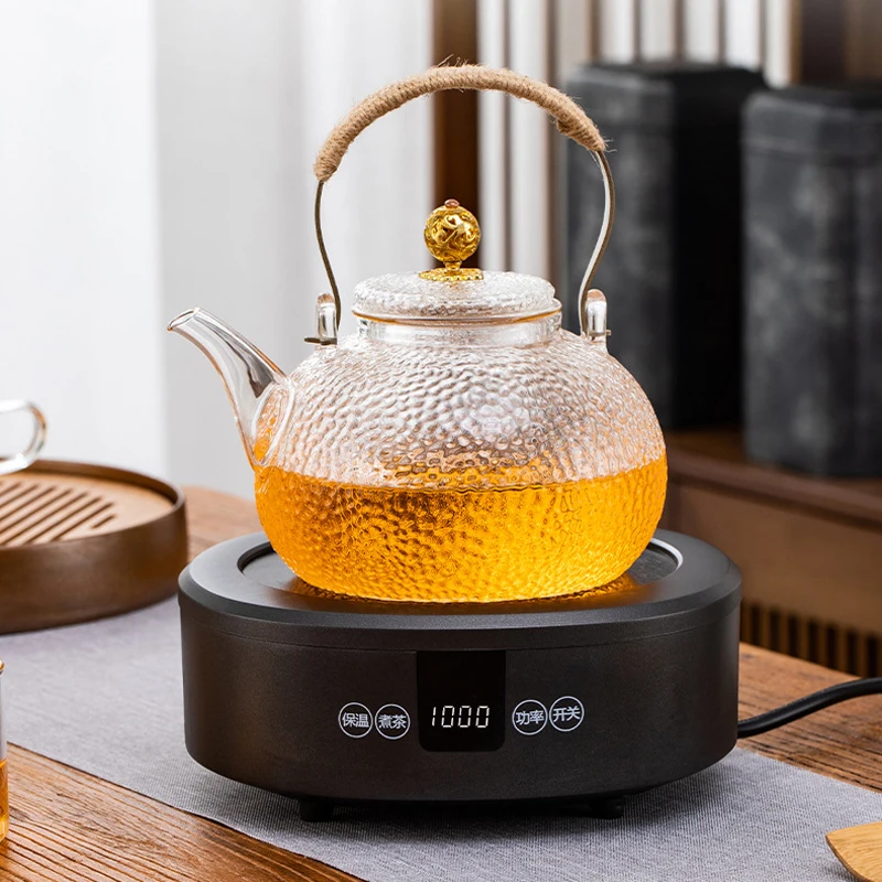 1000W Electric Ceramic Heater Tea Maker Smart Tea Stove Electric Hot Plate Boiled Water Multicooker Mini Heating Furnace 220V