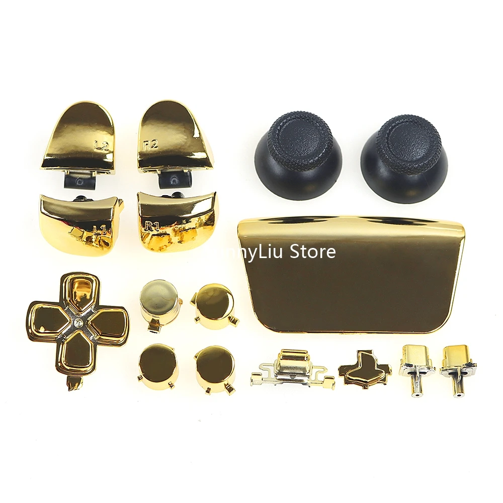 1 مجموعة كاملة مجموعة أزرار كروم ل PS5 v3.0 BDM-030 الإبهام العصي المقود غطاء L1 R1 L2 R2 D-pad زر لوحدة تحكم PS5 V3.0