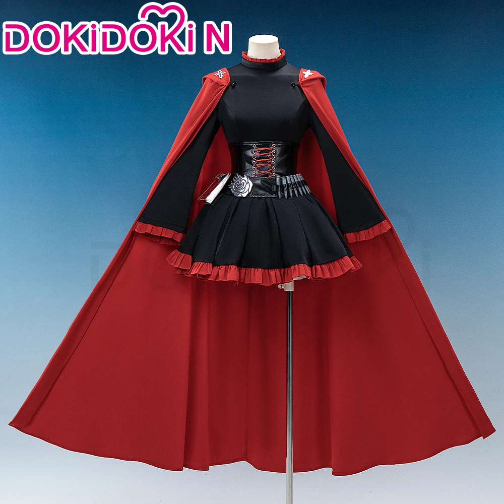 بليك بيلاادونا روبي روز أزياء تنكرية أنيمي 【XS-3XL】 DokiDoki-N فستان نسائي وردي كوسبلاي عباءة حمراء للهالوين مقاس كبير #2
