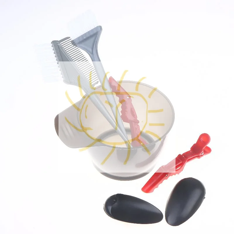 

7Pcs Hairdressing Brushes Bowl Comb Clips Salon Hair Color Dye Tint Tool Set Hair Coloring Bleaching Dye DIY Tools