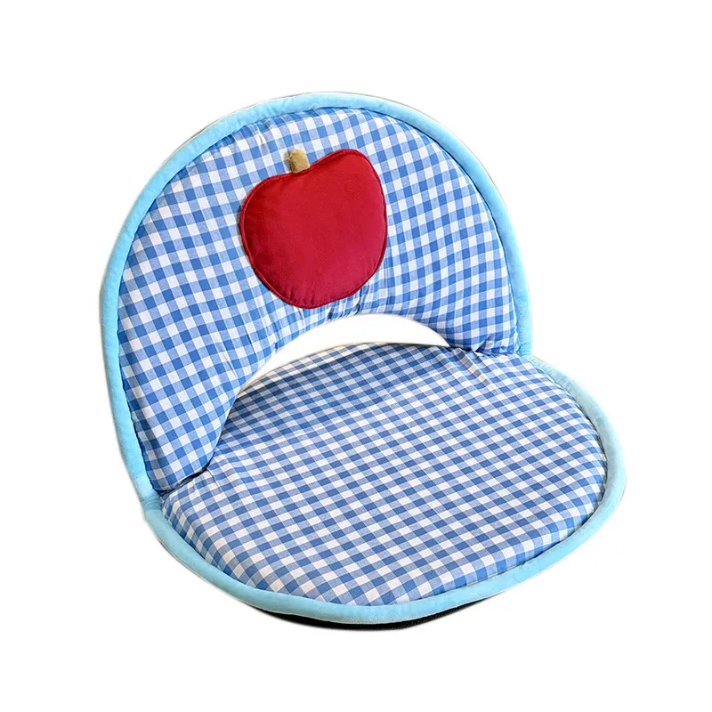 

Cream blue and white sand back chair bay window seat cushion tatami