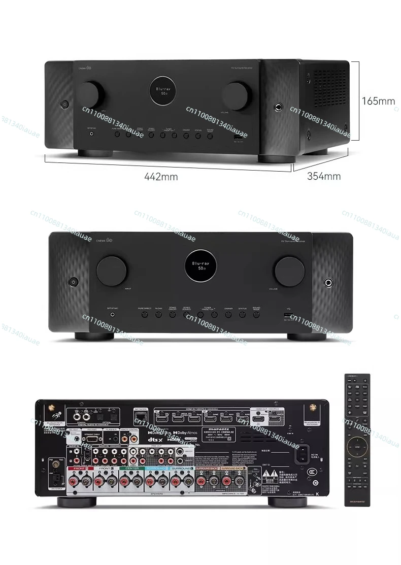 Fotografia 7: Amplificador AV de 7.2 Canais 8K Dolby Atmos para Home Theater