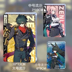 Anime Zenless Zone Zero Lighter Tsukishiro Yanagi Cosplay Acrylic Quicksand Mahjong Cartoon Drift Sand Card Brick Adorn Xmas
