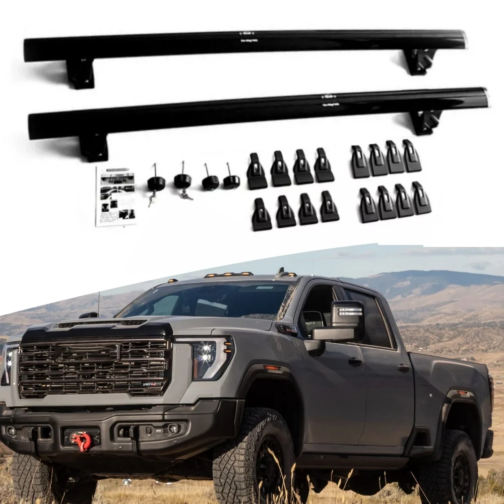 

VULIXYUAN 2 шт. багажники на крышу, поперечины, подходят для GMC Sierra HD 2020-2026 без рельсов на крышу