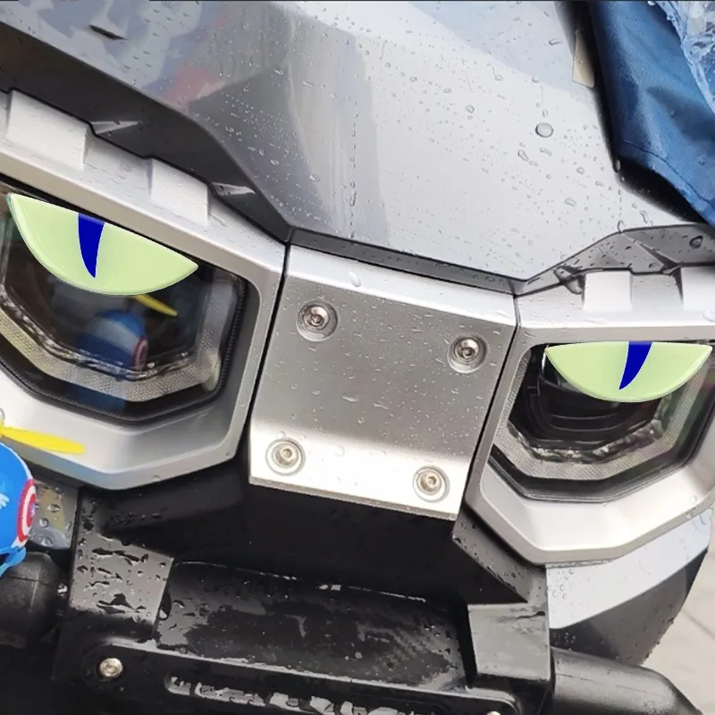 

Мотоцикл, электрический скутер, модифицированные декоративные передние наклейки, наклейки на лобовое стекло, компактный ночник, 3D наклейки с глазом дьявола