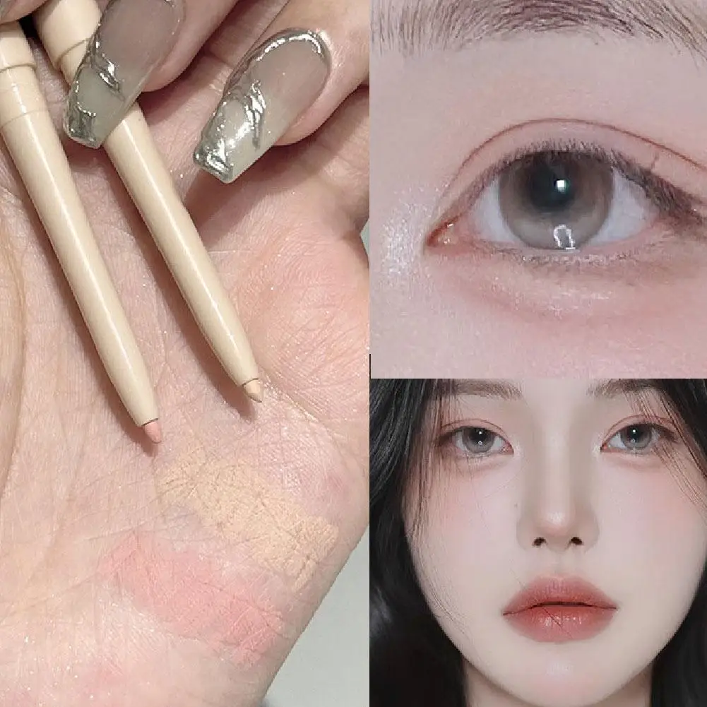 Lápiz Delineador de ojos de gusano de seda, resaltador mate, delineador líquido de larga duración, resistente al agua, cosméticos brillantes encantadores para maquillaje