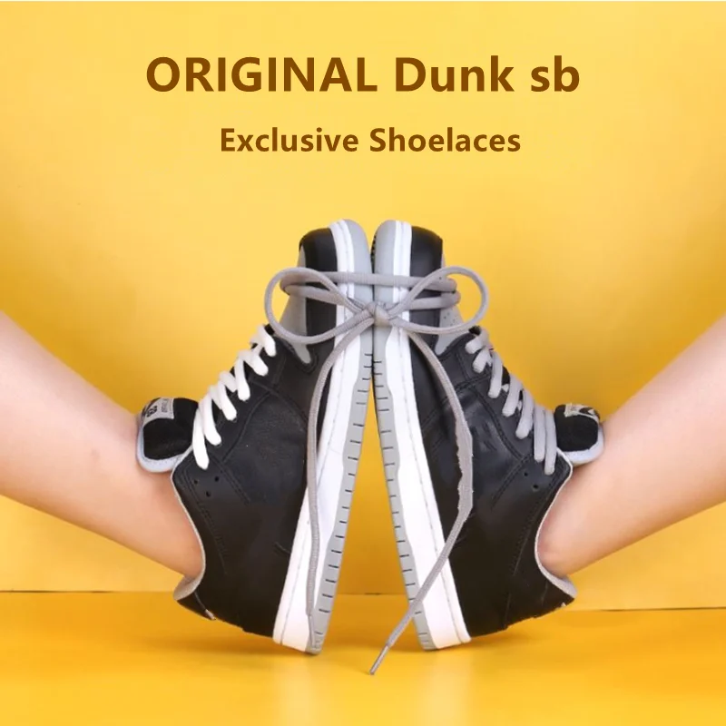 Sb dunk low Exclusive Original Shoelaces Half Round Thickened Sneakers Laces Off white dunks Non-slip Sport Basketball Shoe lace