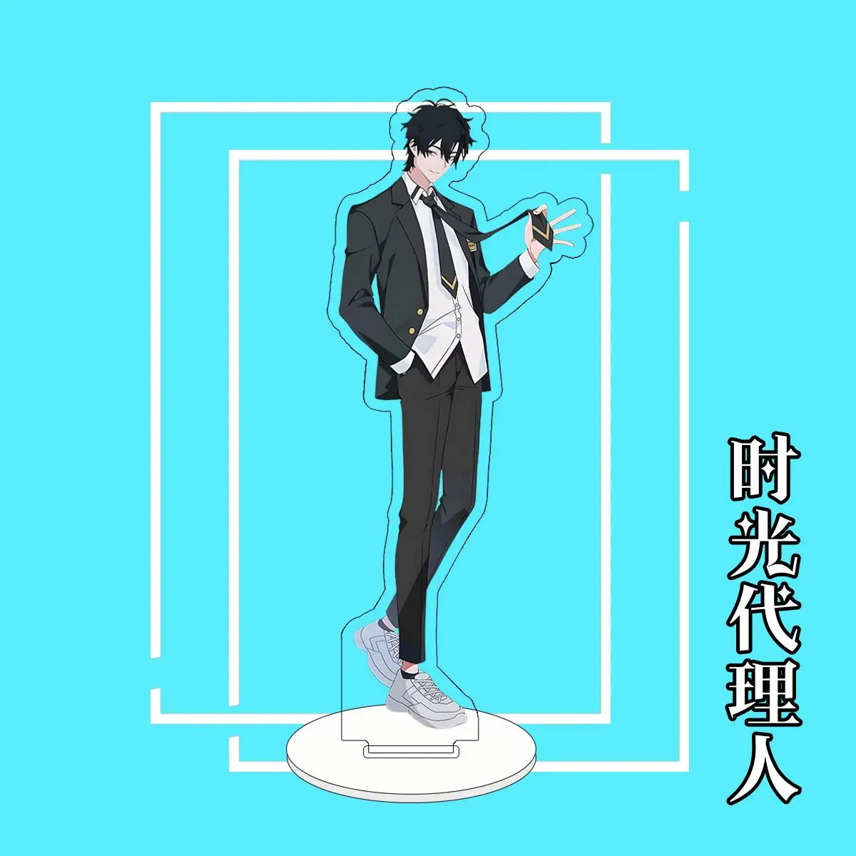 أنيمي لينك انقر الاكريليك حامل نموذج تشارلز لوكاس تشياو لينغ جو تأثيري زخارف مكتب نموذج لوحة الدعائم الحلي هدية الكريسماس