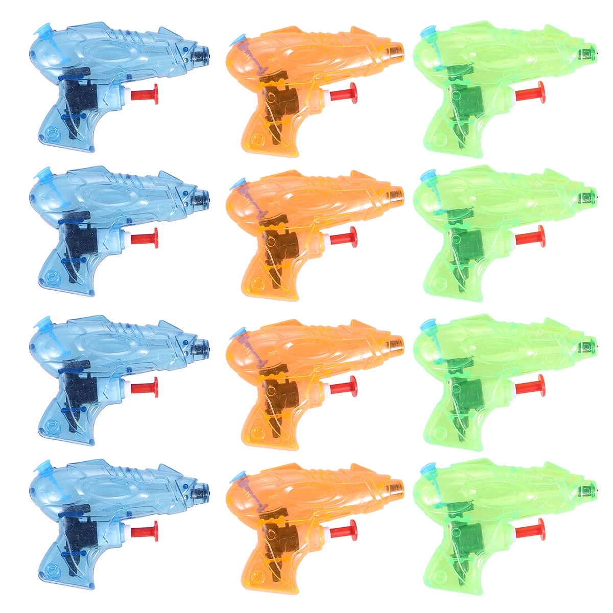 

12pcs Transparent Water Gun Toys Kids Outdoor Beach Soaker Baby Reusable Fun Summer Party Gifts Pool Play