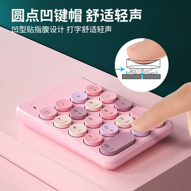 Bluetooth mini numeric keypad external laptop wireless usb cashier accounting special charging keyboard