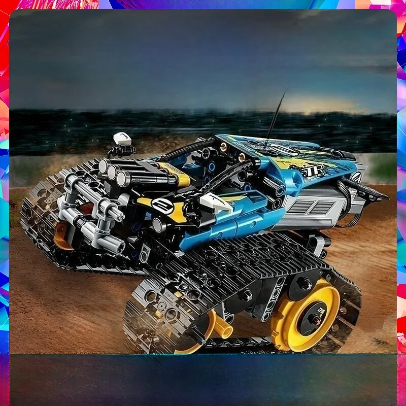 

Tech Series 42095 Remote Control Stunt Race Car Building Blos Toy Gift for Boys Assembly Model Car Universal Age up