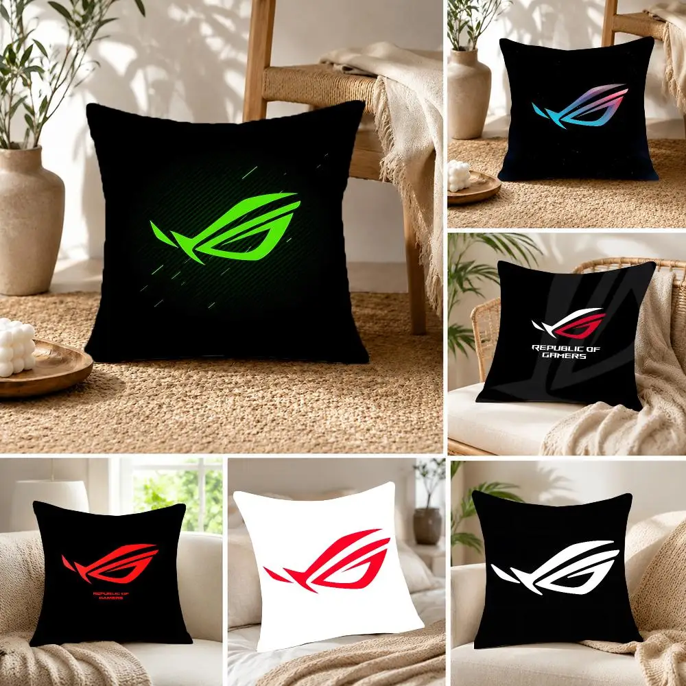 Brand Peripheral Republic Of Gamers Cushion Cover Fluffy velvet Nordic style plush Living room sofa decorative